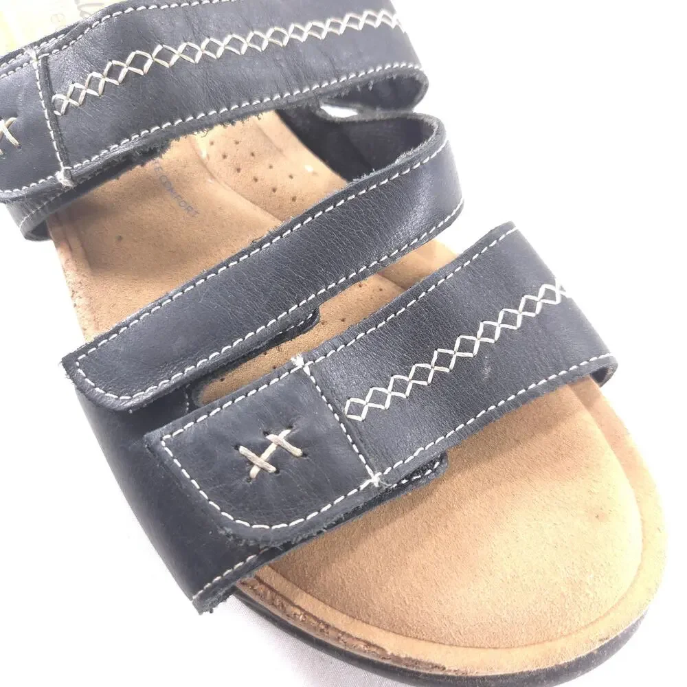 Clarks Collection Casual Slide Sandal Womens Size 12 28220 Black